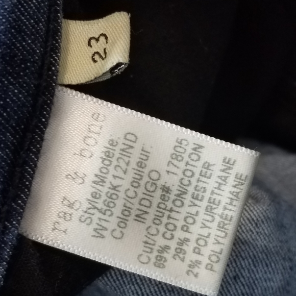 Rag & Bone High Rise Skinny Jeans Size 23 - Picture 11 of 11